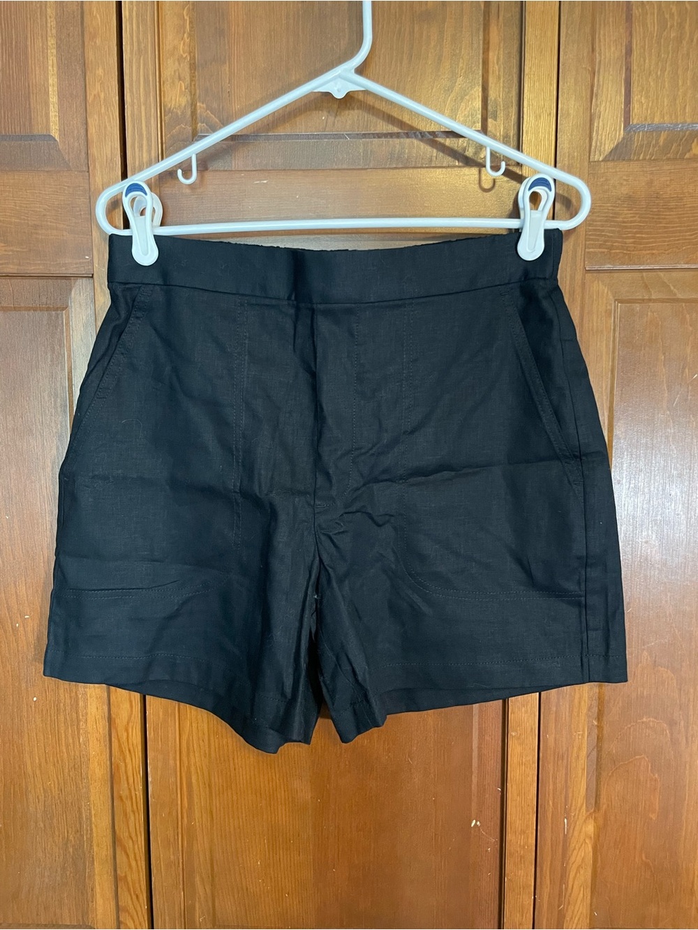Banana Republic Black High-Rise Casual Bermuda Shorts